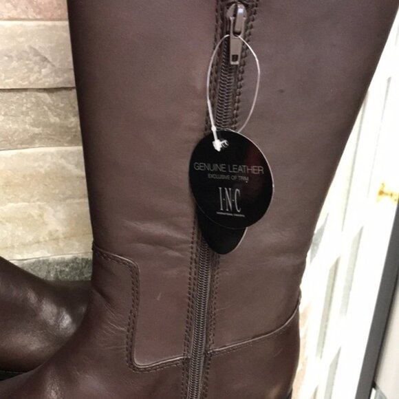 Inc Fawne Riding Leather Boots - Picture 5 of 9